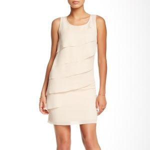 Beautiful Mystree tiered front dress in Taupe